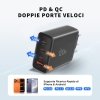Szybka Ładowarka Sieciowa Tech-Protect PD 120W / QC3.0 4-Port PD 120W do MacBook / Samsung Black
